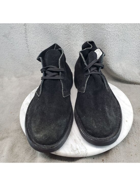 Clarks Shoes Mens Size 10 Wide Bushacre 3 Black Suede Chukka Boots main image 6